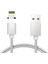 Manyetik Mıknatıslı Lightning Hızlı Şarj USB Kablo Qc 3.0 Silver 1