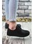 Baskılı Siyah Siyah Erkek Sneaker 0012365 4