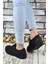 Baskılı Siyah Siyah Erkek Sneaker 0012365 5