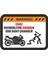 Motosikletime dokunma Sticker - 14092 Renkli 12 x 8 cm 1