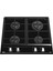GZC 64300 XBN Ankastre ExactFlame Teknolojili Kristal Cam Gazlı Ocak Döküm Izgara Siyah 60 cm 112570029 2