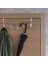 TEKNOTEL 15'Lİ KAPI ARKASI ASKISI METAL + AHŞAP MAT BEYAZ MG089 4