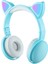 LED Kedi Kulaklık Rgb Renk Bluetooth 5.0 Kulaklık (Yurt Dışından) 1
