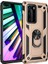 Huawei P40 Pro Kılıf Shockproof Standlı Yüzük Tutuculu Mega Case Vega Gold 1