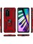 Huawei P40 Pro Kılıf Shockproof Standlı Yüzük Tutuculu Mega Case Vega + Pet Ekran Koruyucu Siyah 3