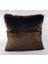 Peluş Kırlent Kılıfı Koyu Kahverengi 1