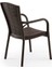 Rattan Plastik Wenge Bahçe Masa Sandalye Takımı 3