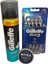 Şampiyonlar Ligi Özel 8'li Blue 3 Tıraş Bıçağı + Tıraş Köpüğü + Nivea Men Krem 30 ml 1