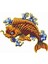 Koi - Fish - Japon - Balık Sticker - 17237 Renkli 10 x 12 cm 1