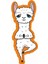 YOGA-NAMASTE-LAMA-LLAMASTE-ALPAKA-ALPACA Sticker - 20574 Renkli 8 x 3 cm 1