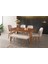 Ceviz Açılır Banklı Mutfak Masa Sandalye Takımı 90 x 145 cm 1