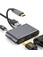 Type-C 4 In 1 4K HDMI VGA USB 3.0 Type-C Şarj Girişli Adaptör 1