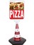 Pizza Temalı Reklam ve Uyarı Dubası Tekli 1