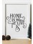 Home Is Where The Love Is Ahşap 24 x 33 cm Tasarım Tablo Beyaz Çerçeve 1