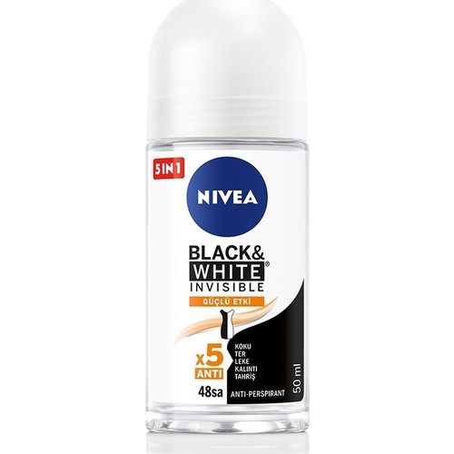 Nivea Roll On Black&White Invisible Kadın Deodorant 50 ml