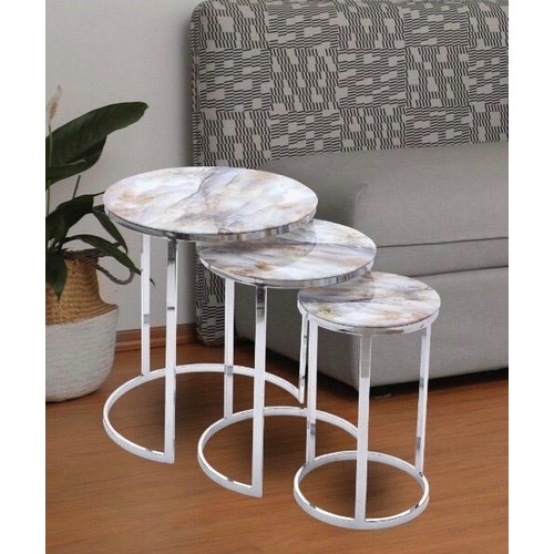 Han Mobilya Dünya Krom Zigon Karışık Mermer Fiyatı