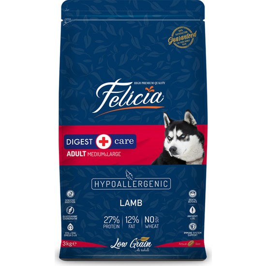 Felicia 3 Kg Kuzulu Yetişkin Köpek Maması Fiyatı