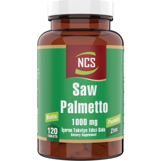 Ncs Saw Palmetto 1000 Mg Pumpkin Biotin Zinc Complex 120 Fiyatı