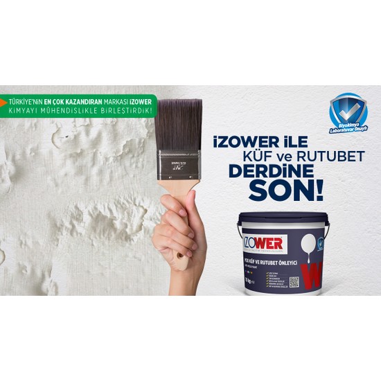 Izower M 30 Küf ve Rutubet Önleyici AntiMold Paint 3,5 kg Fiyatı Izower M 30 Küf ve Rutubet Önleyici AntiMold Paint 3,5 kg Fiyatı
