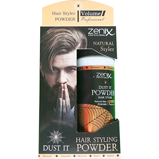 Zenix Powder Saç Şekillendirici Pudra Naturel - Erkek Saç Şekillendirici