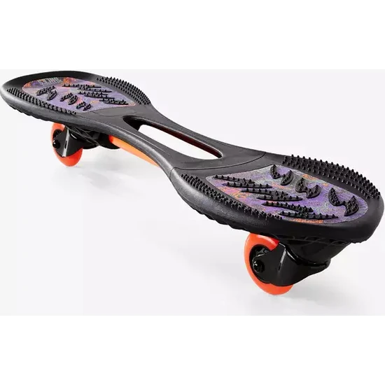 Oxelo Waveboard Kaykay WB120 Başlangıç 2 Tekerlekli Çocuk Kaykayı Siyah - Mor