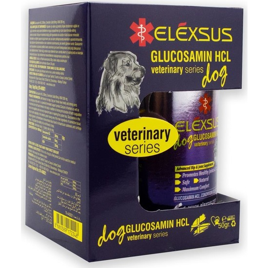 Elexsus Köpekler Için Eklem Güçlendirici Glucosamin Hcl Tableti 50GR