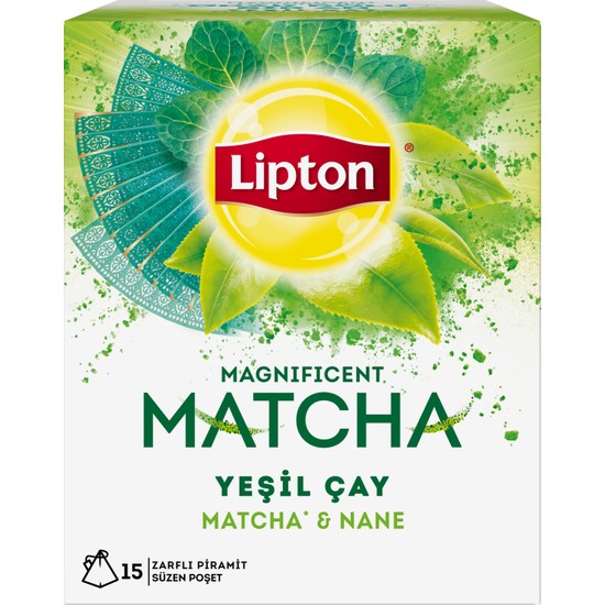 Lipton Matcha Nane 22.5 gr Bardak Poşet Bitki ve Meyve Çayı