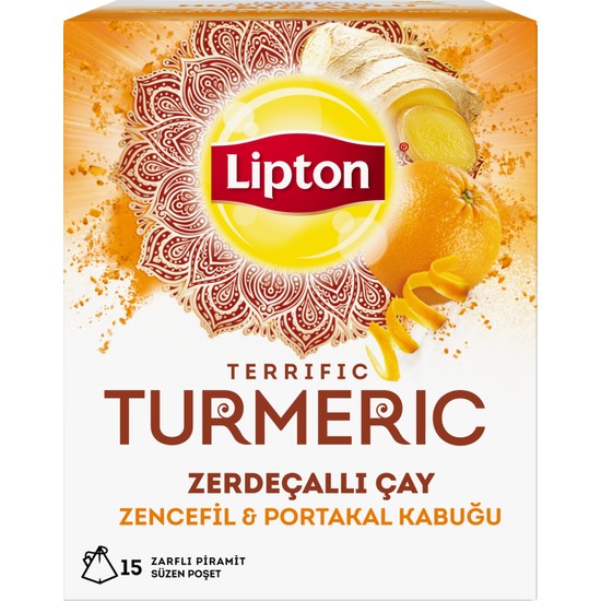Lipton Turmeric Çayı 30 gr Bardak Poşet Bitki ve Meyve Çayı