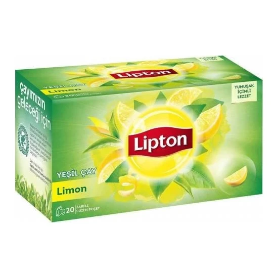 Lipton Berrak Yeşil Çay Limonlu 20'li 3'lü