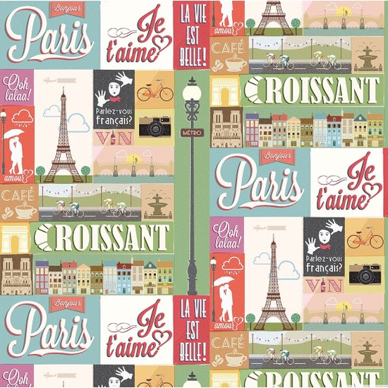 Alize Home Fransa Paris Temalı Patchwork Desenli Dijital Fiyatı