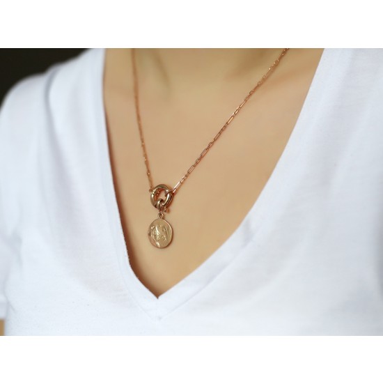 Collection By Duygu Şahin Halkalı Madalyon Kolye