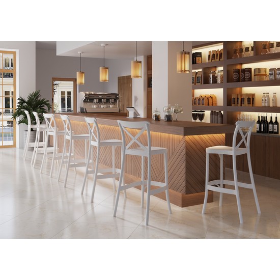 Bintaş Mobilya Beyaz Dış Mekan Bahçe Bistro Bar Masa Fiyatı