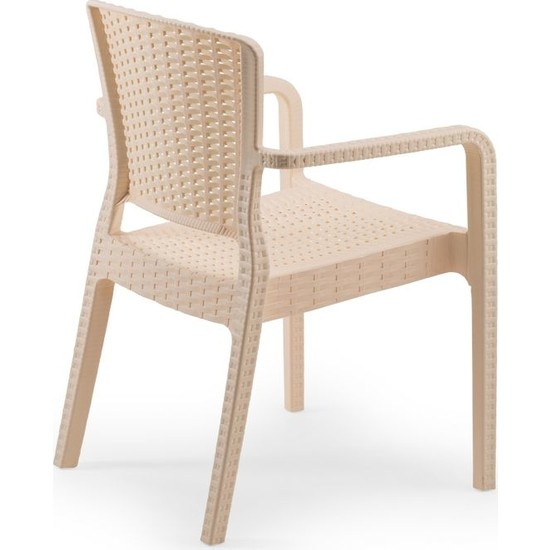 Bintaş Mobilya Krem Kare Bahçe Masa Sandalye Takımı Fiyatı