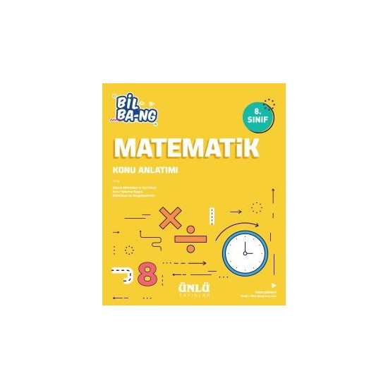 Ünlü 8. Sınıf Bil Ba-Ng Matematik Konu Anlatım Kitabı Ve Fiyatı