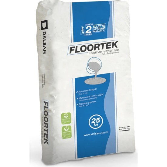 Dalsan Floortek Kendinden Yayılan Şap 25 kg