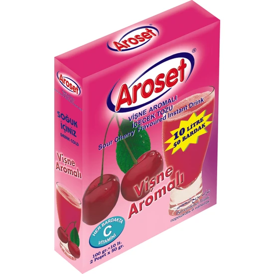 Aroset Aromalı Içecek Tozu Vişne Aromalı 100 gr