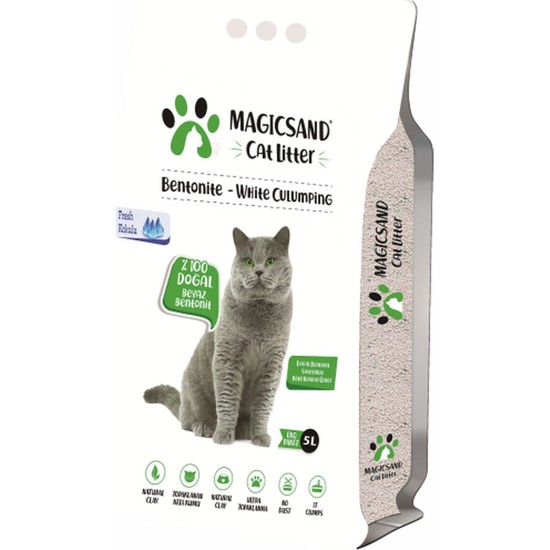 Magicsand Cat Litter Fresh Kokulu Kedi Kumu 5 lt İnce Taneli Fiyatı