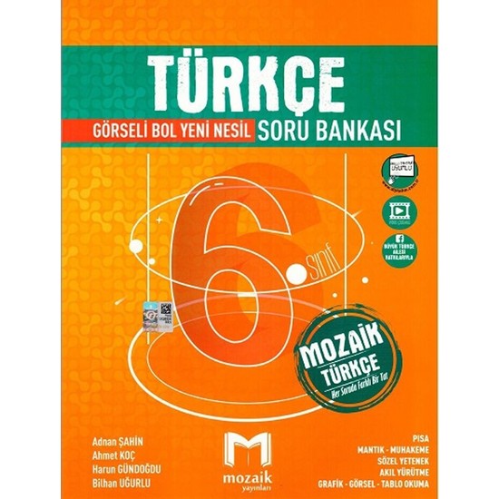 Mozaik Yayınları 6. Sınıf Türkçe Soru Bankası - Adnan Şahin