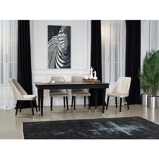 Berrak Mobilya Creo Siyah Masa Fiyatı Taksit Seçenekleri