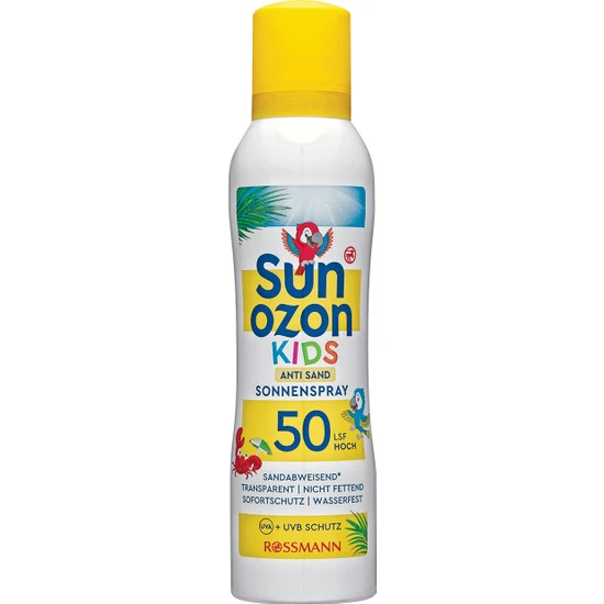 Sunozon Güneş Spreyi Çocuklar Için SPF50 Kum Tutmayan Formül 200 ml