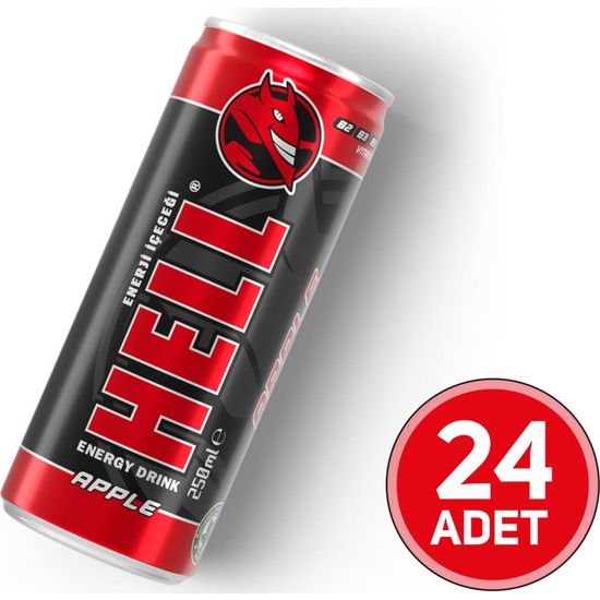 Hell Energy Drink Apple 24'lü x 250 ml Fiyatı Taksit Seçenekleri