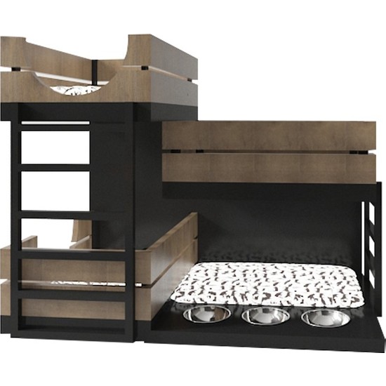 Odun Concept Ahşap Çoklu Kedi Evi Özel Tasarım Dorm Fiyatı