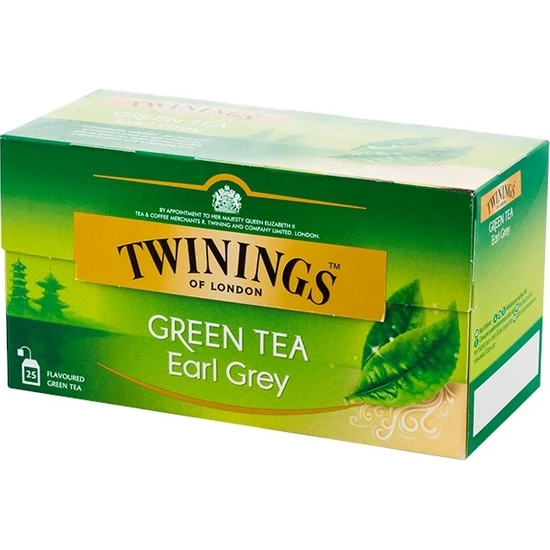 Twinings Green Tea Early Grey 25 Bardak