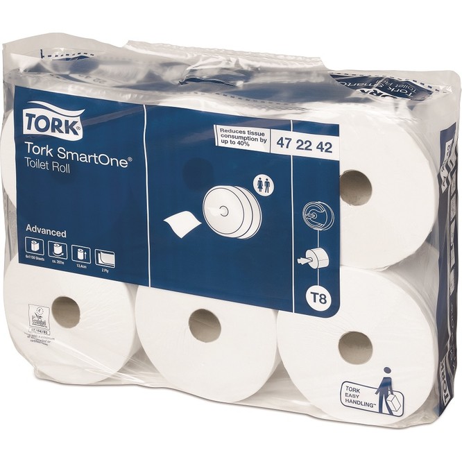 Tork 472242 Smartone Advanced Tuvalet Kağıdı 207 Metre x  6 Adet