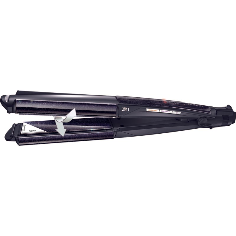Babyliss Seramik Kaplama 235 Derece 6 Isı Ayarlı Bukle Fonksiyonlu Led Ekranlı Saç Düzleştirici Siyah ST330E