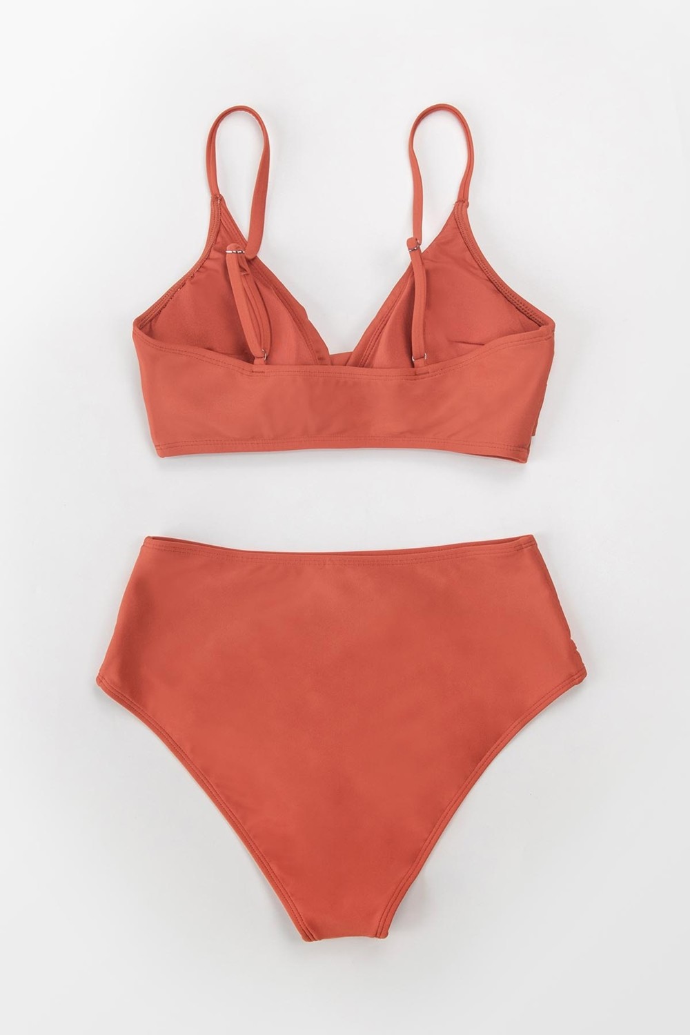 Angelsin Özel Tasarım Önden Çarpraz Yüksek Bel Bikini Takım görsel 4