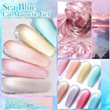 Born Pretty Sea Blue Kedi gözü oje 54748 (SB12)