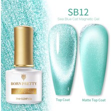 Born Pretty Sea Blue Kedi gözü oje 54748 (SB12)