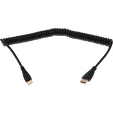 Echoes 1pcs/lot HDMI Bir Erkek Mini HDMI Bir Erkek Spiral Sarmal Kablo Kordon 1080P Slr Için (Yurt Dışından)