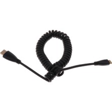 Echoes 1pcs/lot HDMI Bir Erkek Mini HDMI Bir Erkek Spiral Sarmal Kablo Kordon 1080P Slr Için (Yurt Dışından)